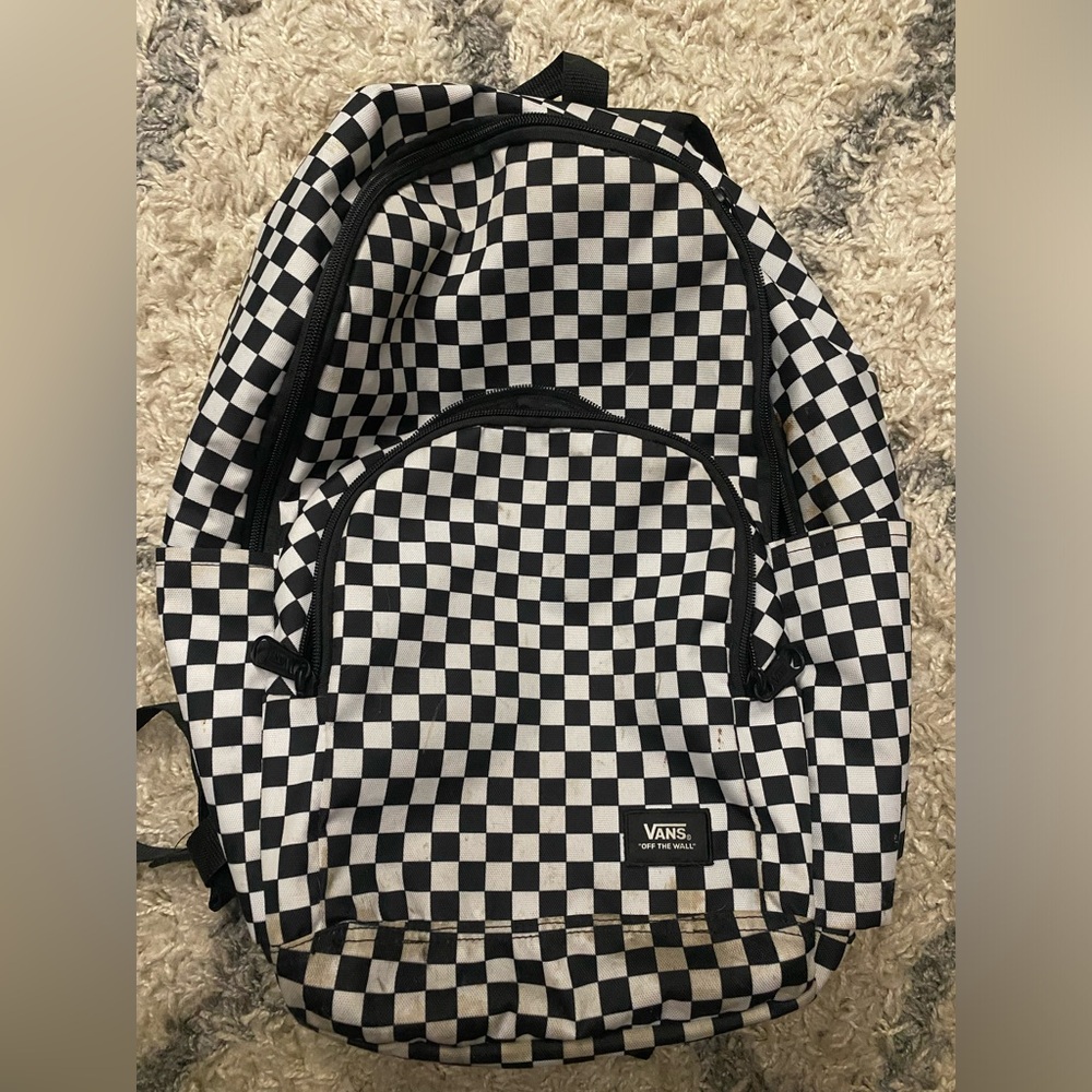 VANS checkered backpack